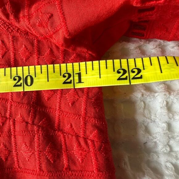 J. Crew  Flutter Sleeve Eyelet Shift Dress Sz 14 NWT - Picture 9 of 10